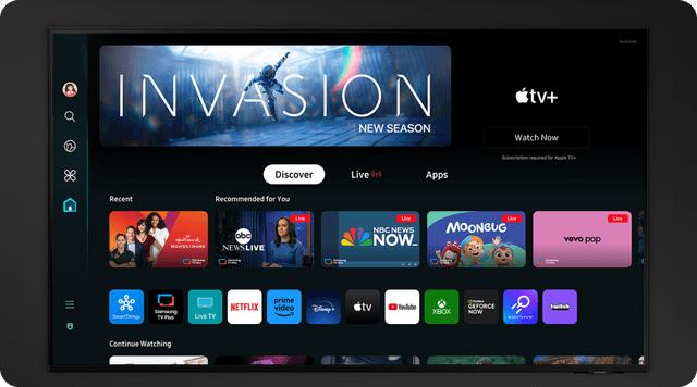 Samsung TV med smarte funksjoner