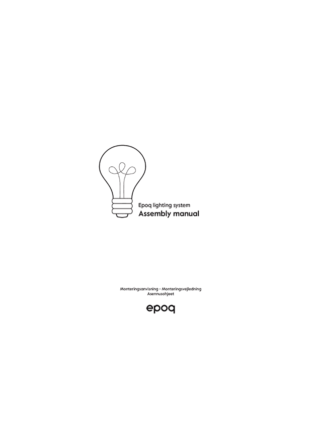 Epoq monteringsmanuel til belysning
