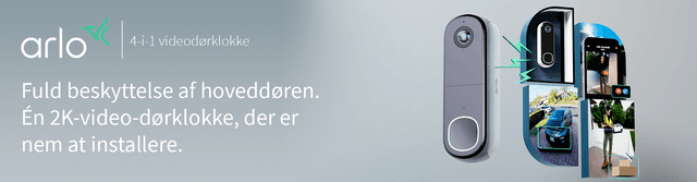 Arlo video-dørklokke med 2K-opløsning