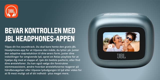 Bevar kontrollen med JBL Headphones-appen