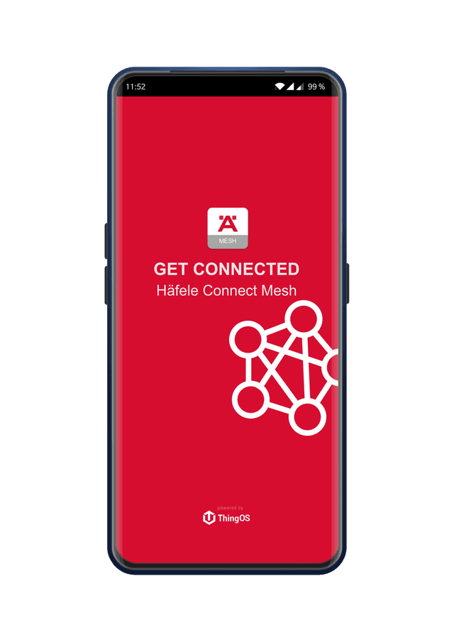 Connect mesh-appen på en smarttelefon