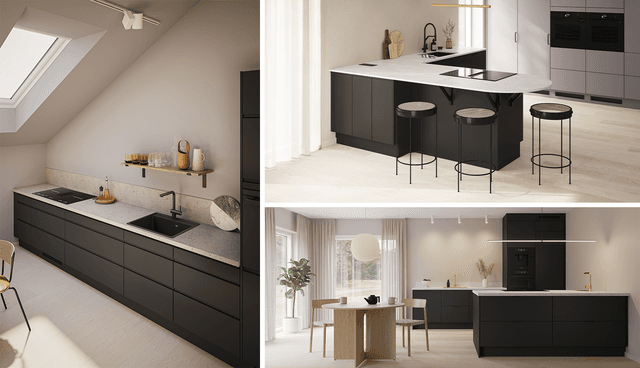 Epoq - Modern kitchen - Collage with different Epoq kitchens
