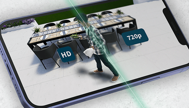 Arlo Essential utendørs overvåkningskamera i HD og 720p