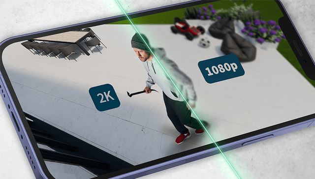 Arlo Essential utendørs overvåkningskamera i 2K og 1080p