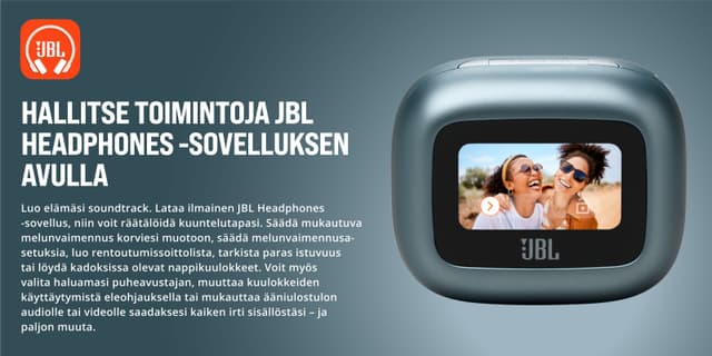 JBL Live Beam 3 ja JBL Headphones -sovellus