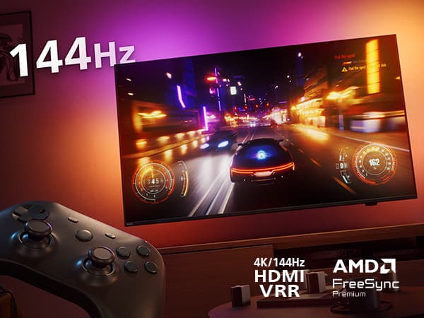 Gaming med Philips TV som er utstyrt med 144 Hz, ultralavt input lag, VRR og FreeSync