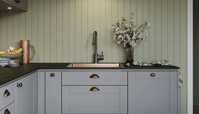 Epoq kjøkken - Compact laminate Metallic Brown benkeplate