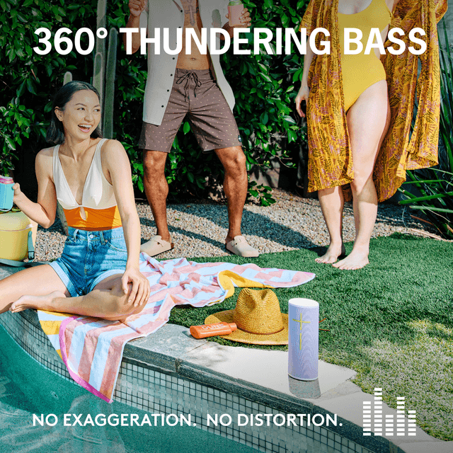 Ultimate Ears - Megaboom 4 - 360 asteen jylisevä basso - Kannettava vedenkestävä MEGABOOM 4 Bluetooth-kaiutin 