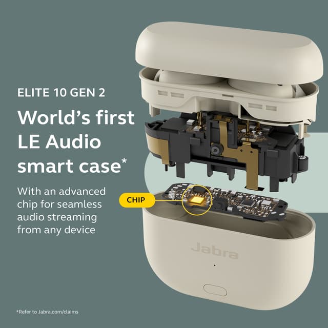 Jabra Elite 10 Gen 2 - Älykotelo - Elite 10 Gen 2 -nappikuulokkeet