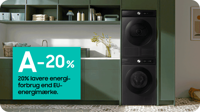 Samsung vaskemaskine med 20 procent lavere energiforbrug