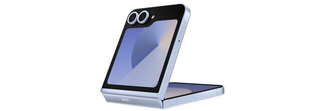 Galaxy Z Flip6 ses i FlexMode bakifrån