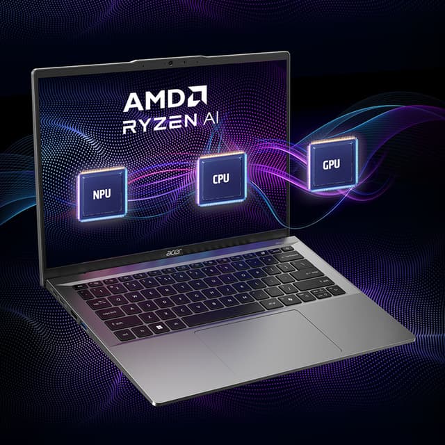 Acer Swift Go 14 -kannettava AMD Ryzen™ AI -teknologialla