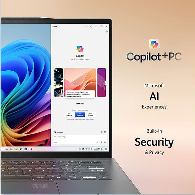 Nærbilde av en Acer Swift 14 AI-laptop