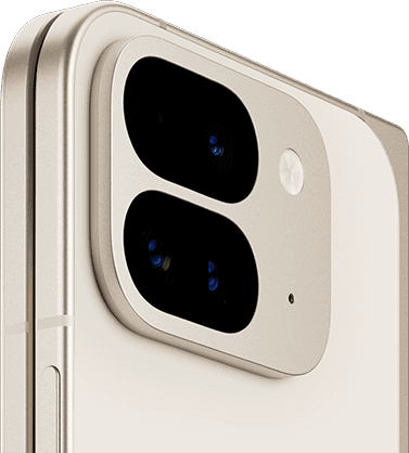Nærbilde av Pixel 9 Pro Fold -kamera