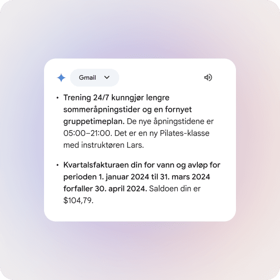 Gemini assistant og Google-dokumenter
