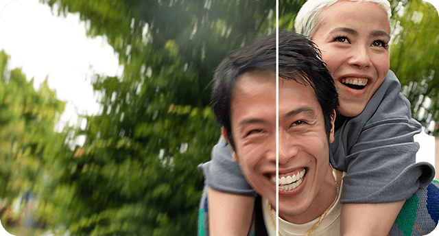 Google Pixel 9 Pro: Smilende mand og kvinde