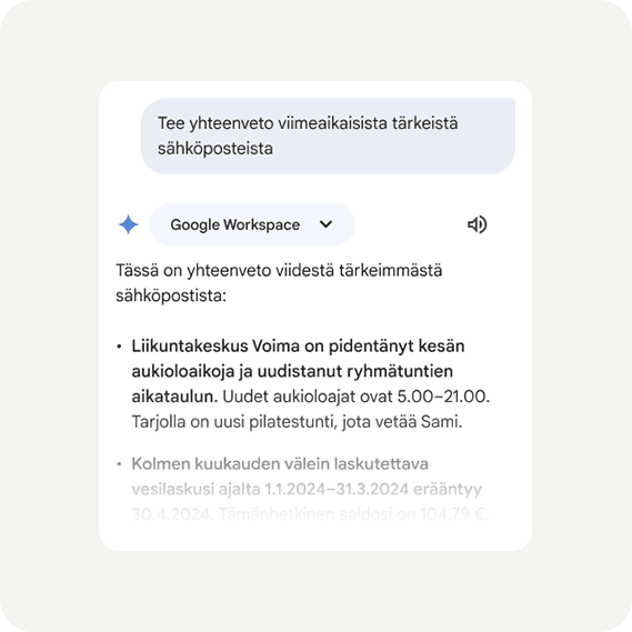 Gemini ja Google-asiakirja