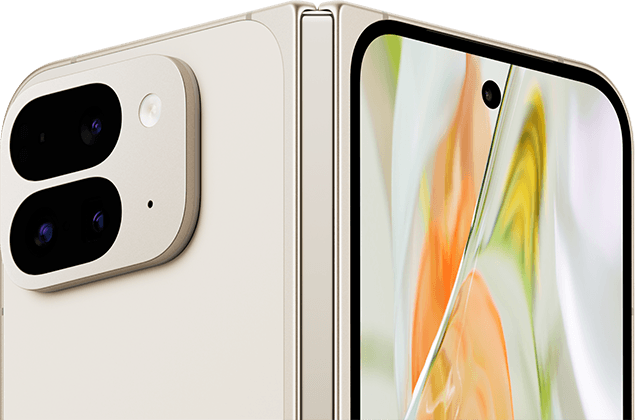 Pixel 9 Pro Fold -puhelimen etu- ja takakansi