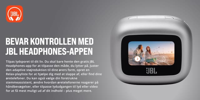 JBL - Øretelefoner - Bevar kontrollen med JBL Headphones-appen