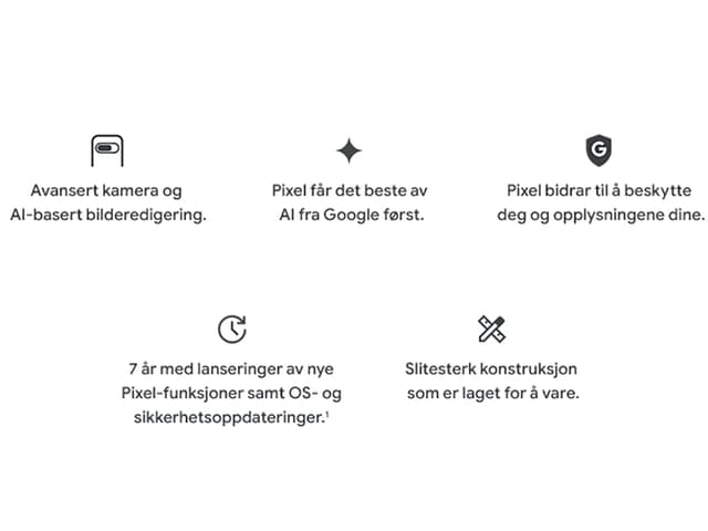 Viktige egenskaper til Pixel 9 smarttelefon