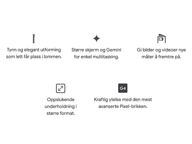 Google Pixel 9 Pro Fold Unike egenskaper med Google AI