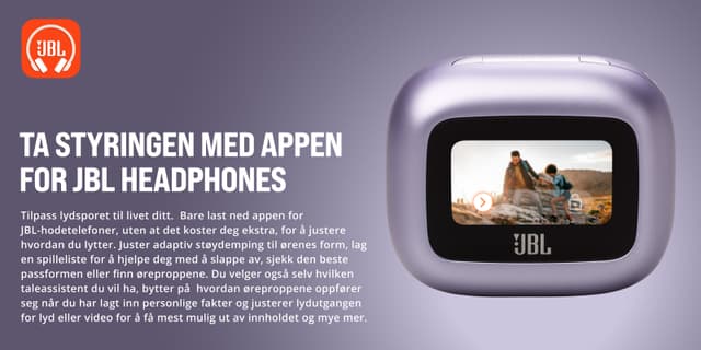 JBL - Ørepropper - Live Flex 3-ørepropper med appen for JBL Headphones