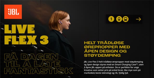 JBL - Ørepropper - Live Flex 3-ørepropper
