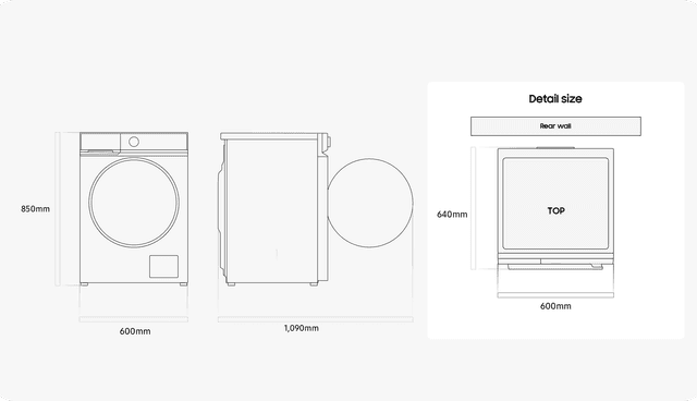 Samsung - Samsung washer dryer measurements