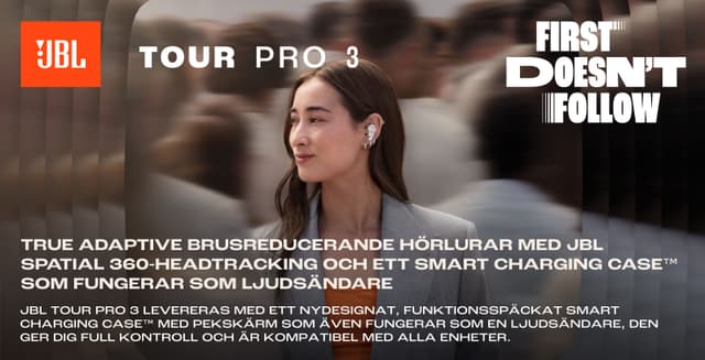 JBL - Tour Pro 3 earbuds - Top banner_SE