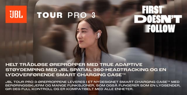 JBL - Tour Pro 3 earbuds - Top banner_NO