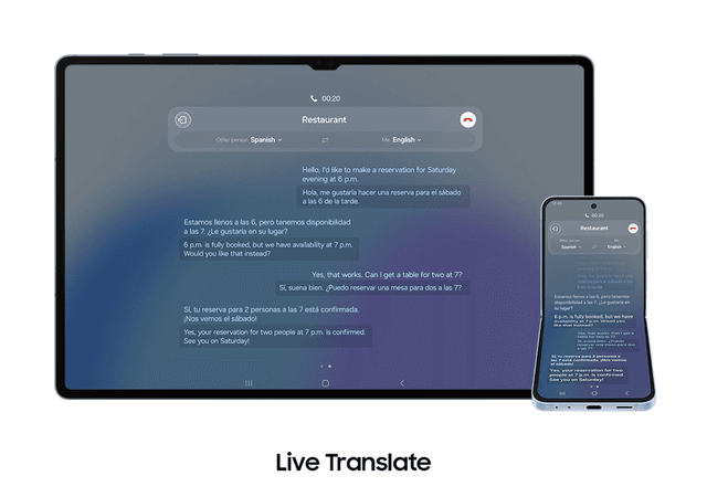 Samsung - Tabletti - Galaxy Tab S10 Series - Galaxy AI:n voima useilla laitteilla - Live Translate