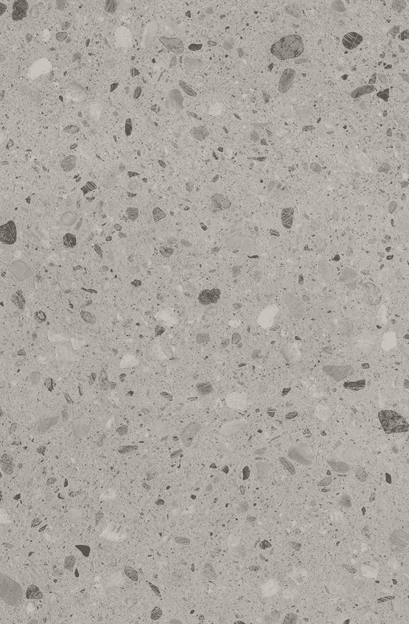 Laminate Terrazzo Grey 590x900