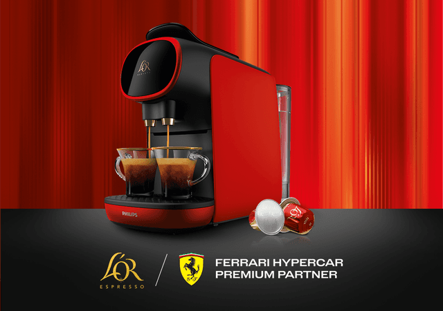 LOR - Kahvi - Barista Passione Rossa Ferrari - L’OR Barista -kapselikone