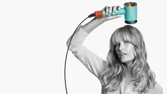 Dyson Supersonic hårtørrer med Gentle air-tilbehør