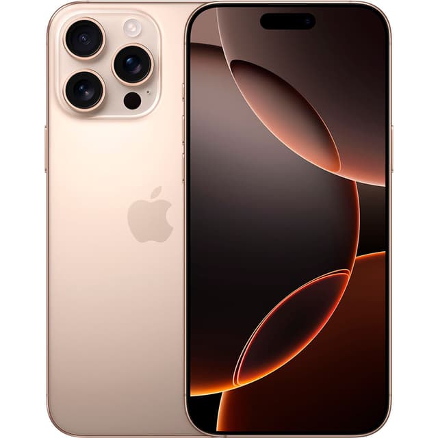 Two iPhone 16 Pro Max models - one seen from the back and the other from the front