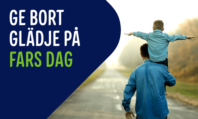 Ge bort glädje på fars dag