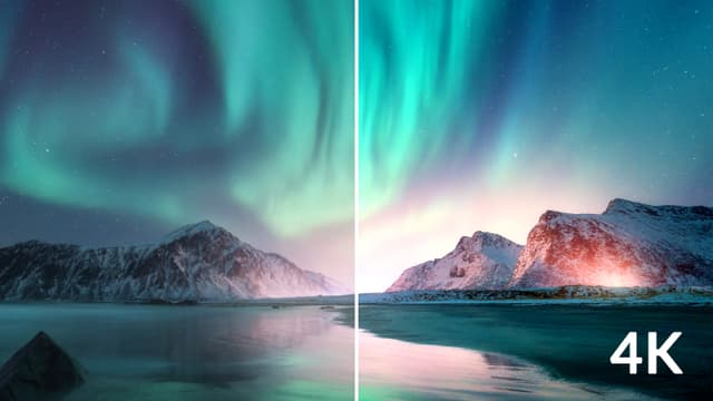 Strong - TV - STR420 - Strong Google TV 4K UHD-opløsning og sammenligning med et almindeligt TV