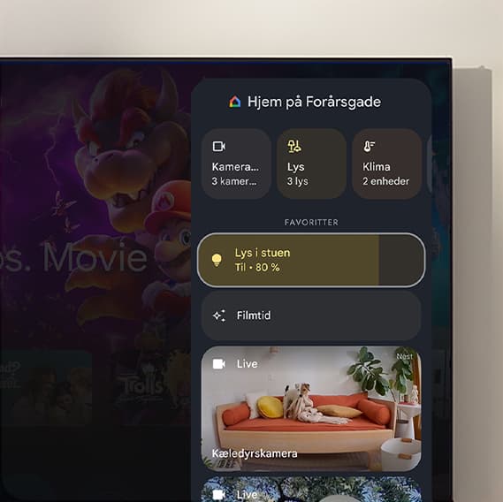 Google - Styr nemt smartenheder i hjemmet fra dit tv