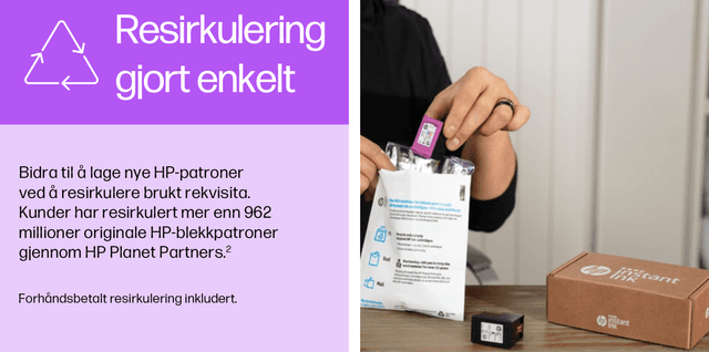 HP Instant Ink - Resirkulering