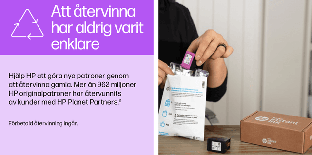 HP Instant Ink - Återvinning