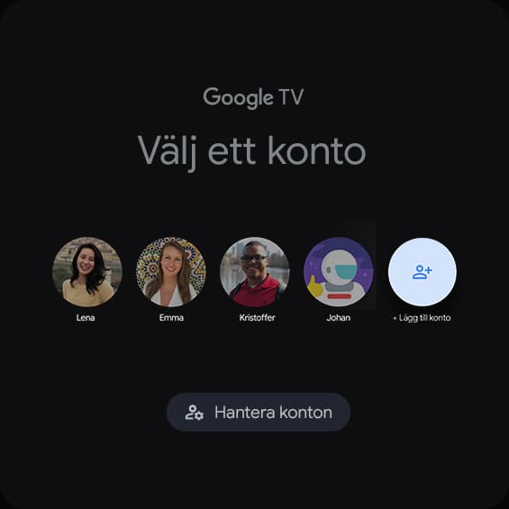 Google TV - Personalised finds for the whole family