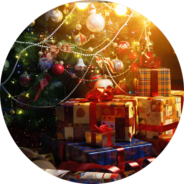 Circled Xmas Gift 1000