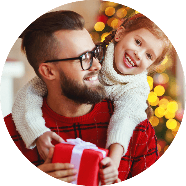 Circled Image Xmas Gift Dad