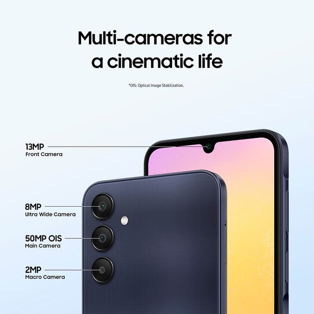 Samsung Galaxy A25 med kamerafunksjoner