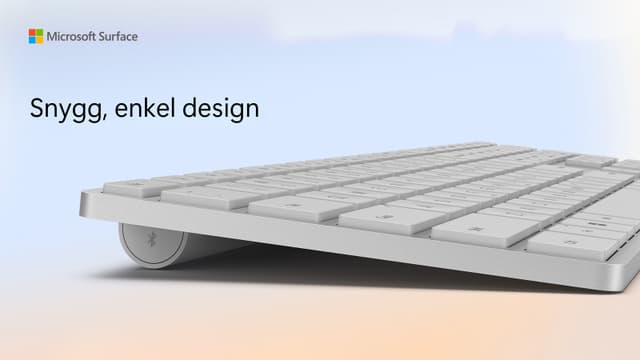 Microsoft Surface keyboard with a clean and simplistic design