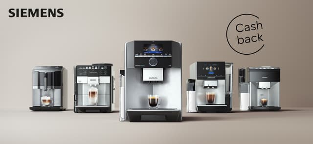 Siemens-espressokoneiden Cashback-kampanja