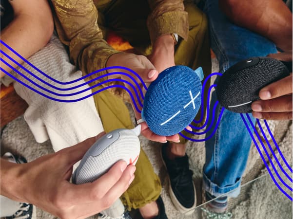 Ultimate Ears Miniroll -kaiutin kolmessa eri värissä