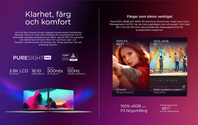 Lenovo Yoga Aura Edition - PureSight: Clarity, colour and comfort