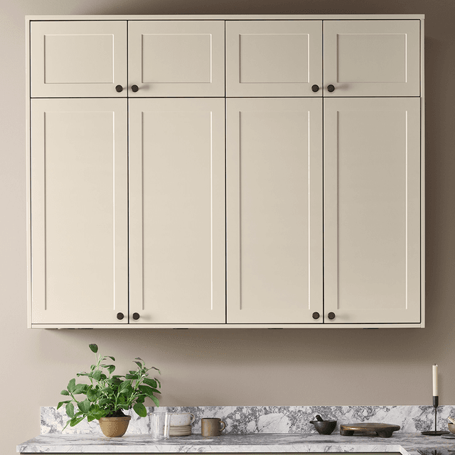 Epoq Canvas - LINEN-etulevy keittiökaapistossa