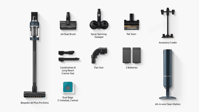 Samsung Jet Plus Pro Extra - Whats in the box